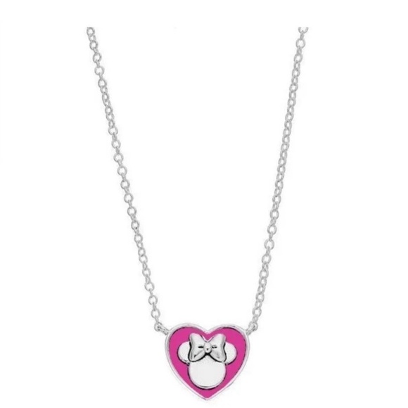 Disney Silver Necklace with Red Heart - Picture 2 of 3